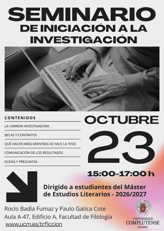 Seminario de iniciación a la investigación dirigido a estudiantes de máster - 1